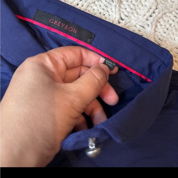 Greyson Navy Blue Polo Shirt with Logo size S - Picture 4 of 10